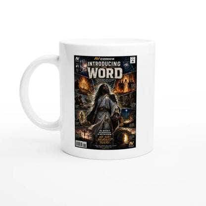 Christian coffee mug with inspirational faith design from Absolute Victory Christian Apparel.