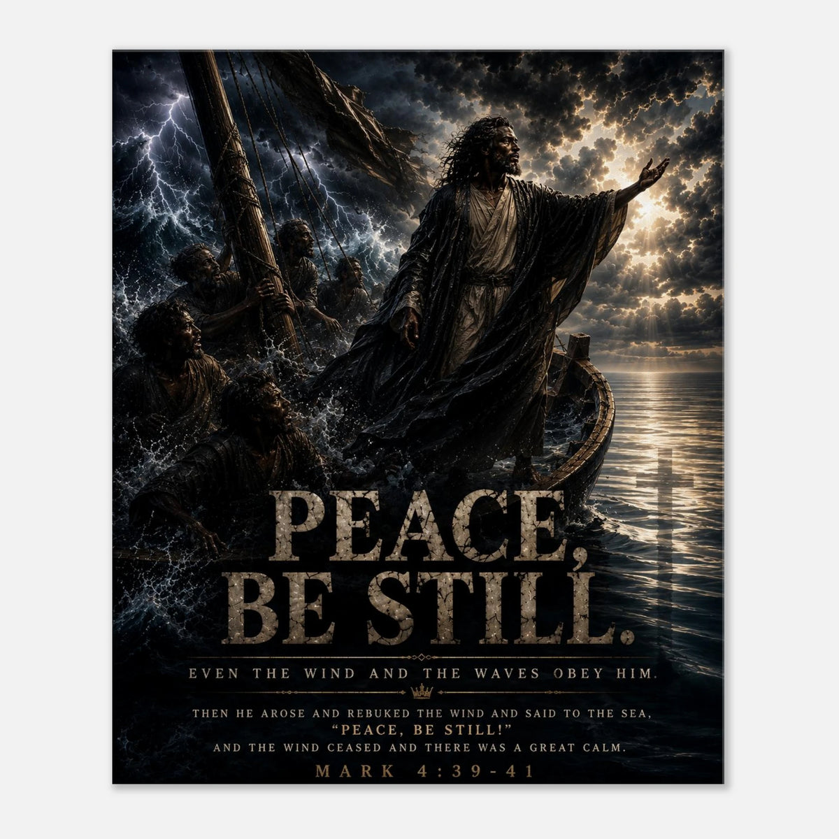 inspirational christian canvas art with a faith-based message.