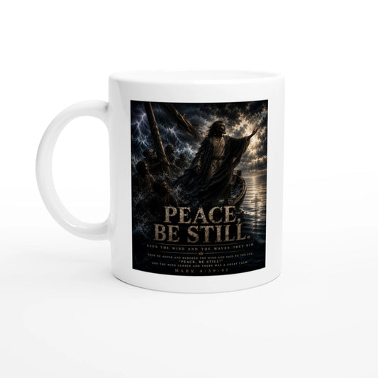 Inspirational Christian mug featuring a meaningful faith-based design.
