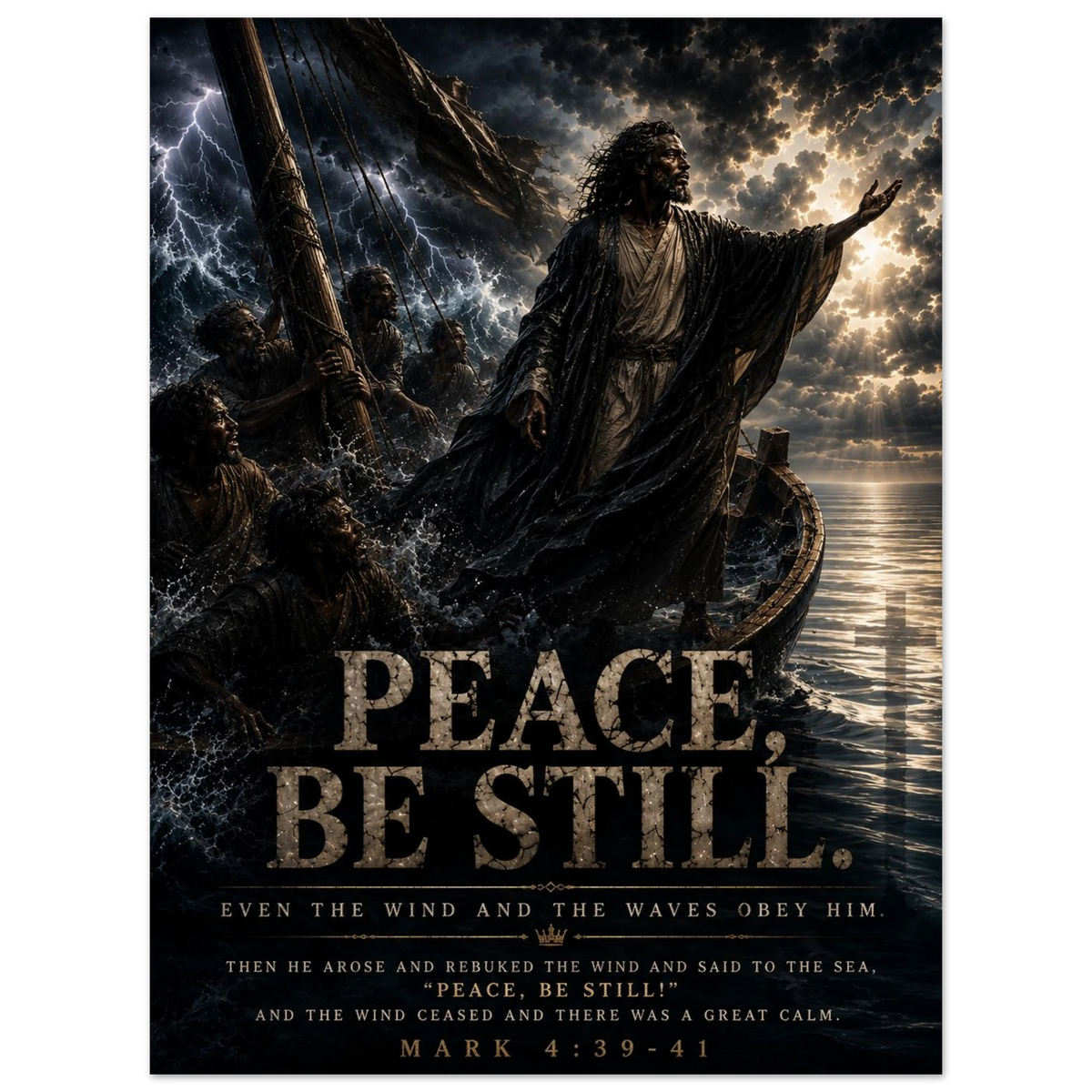 inspirational christian poster with a meaningful faith-based message.