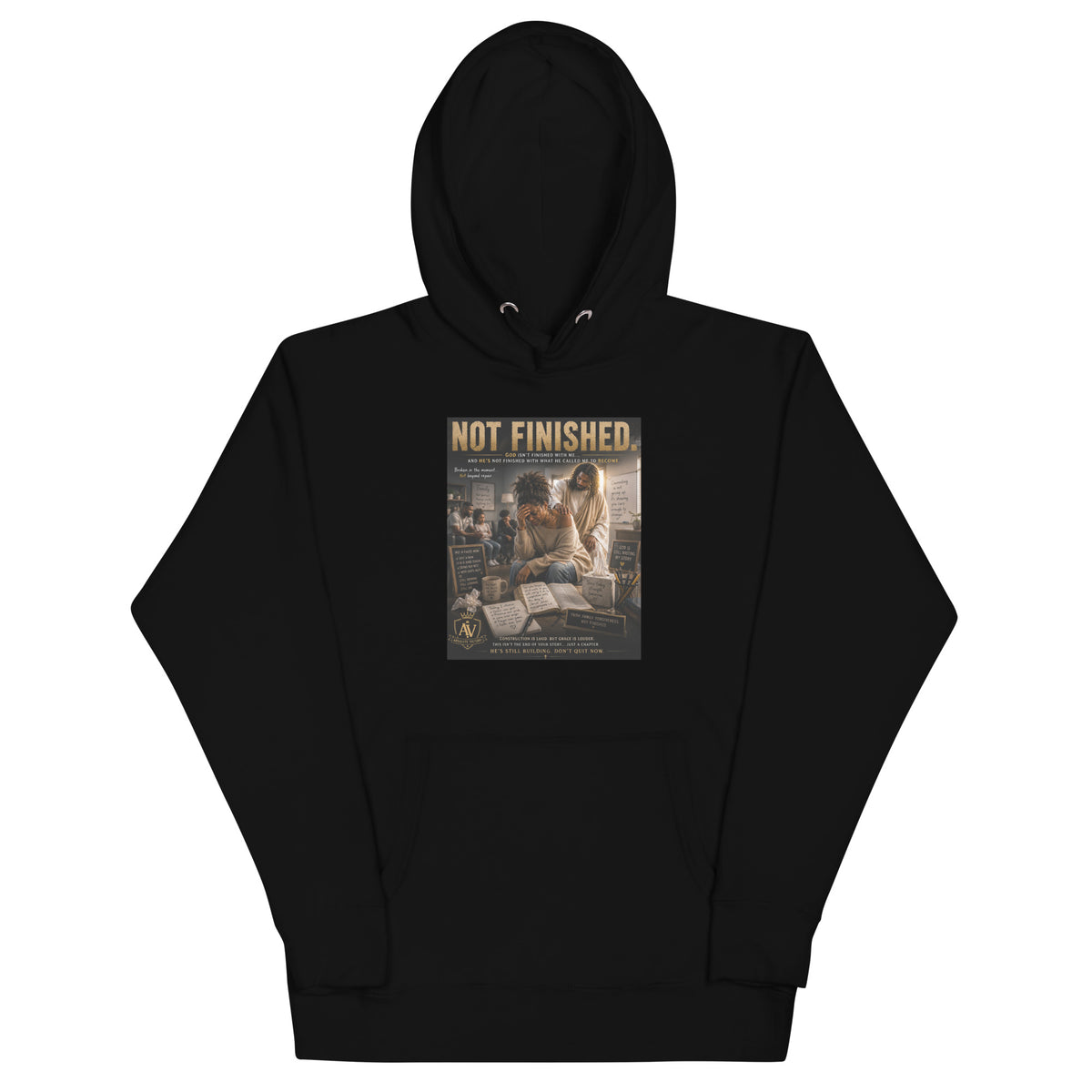 christian hoodie featuring a god’s plan inspirational message.