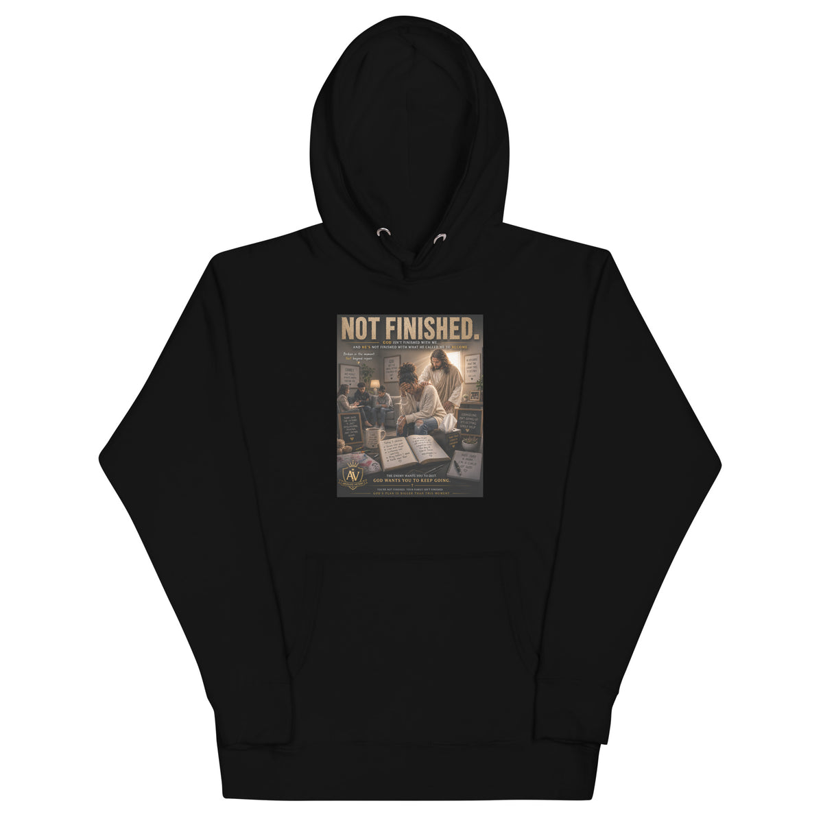 trust god hoodie featuring a powerful christian faith message.